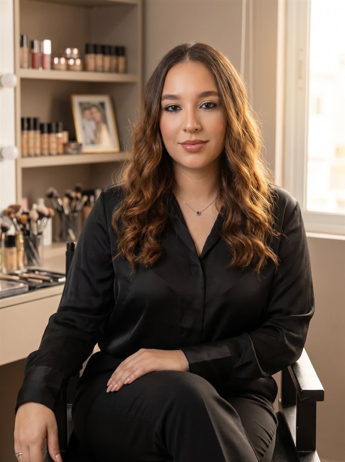 Retrato de Valeria Ríos, maquilladora profesional y diseñadora de vestuario